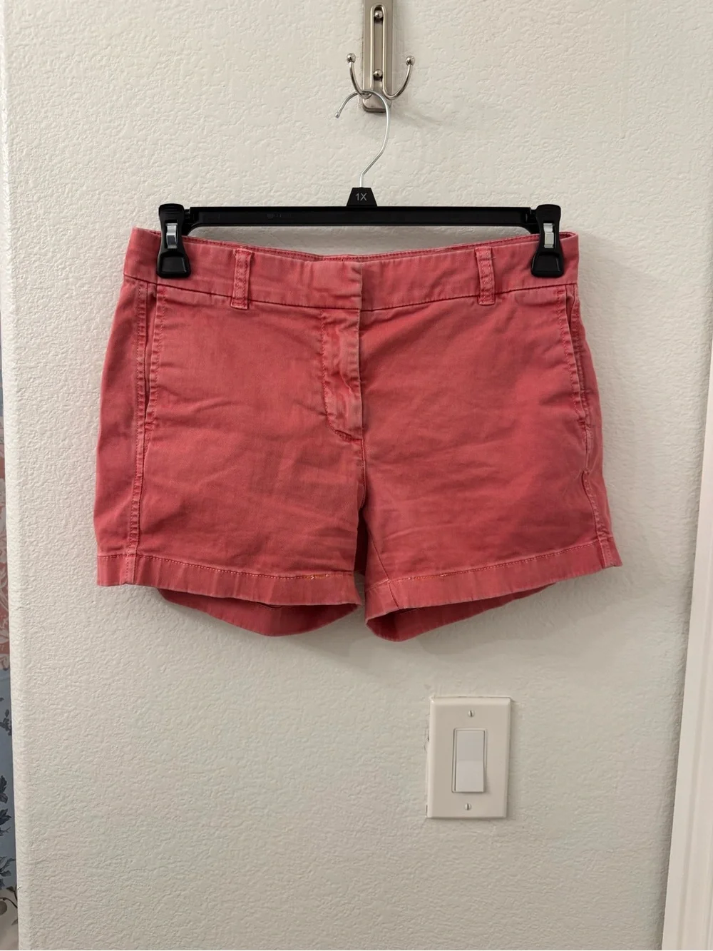 J. Crew Pink Salmon Cotton Blend Shorts size 4 women’s